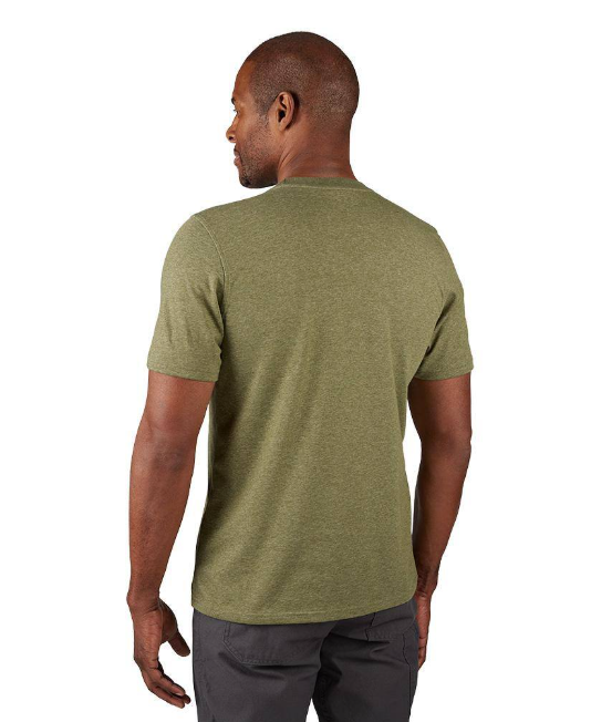 Milwaukee Men's X-Large Green Cotton/Polyester Short-Sleeve Hybrid Work T-Shirt