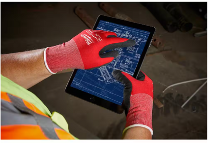 Milwaukee Large Red Nitrile Level 1 Cut Resistant Dipped Work Gloves (4-Pack)