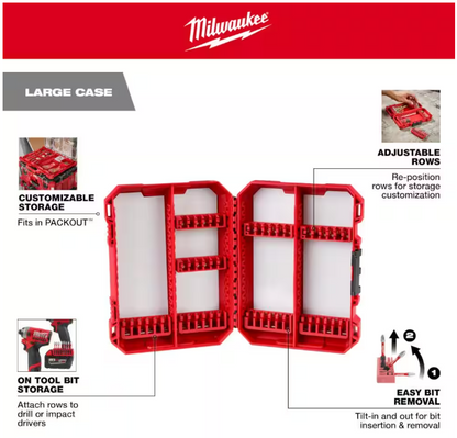 Milwaukee SHOCKWAVE Impact Duty Alloy Steel Screw Driver Bit Set (74-Piece)