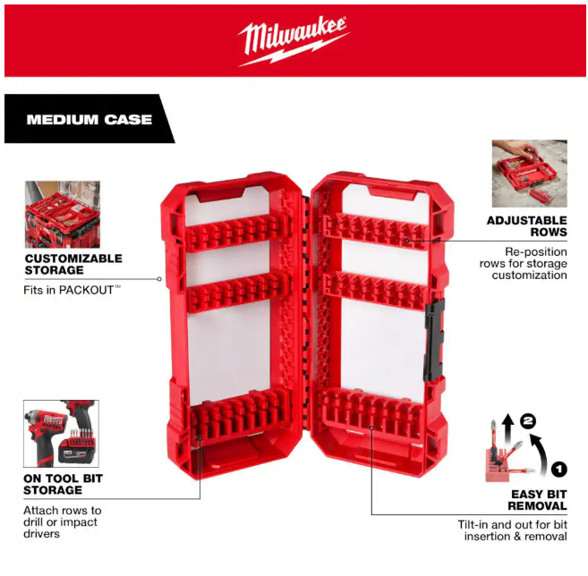 Milwaukee SHOCKWAVE Impact Duty Alloy Steel Screw Driver Bit Set (35-Piece)