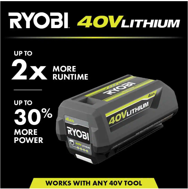 RYOBI 40V Lithium-Ion 4.0 Ah Battery