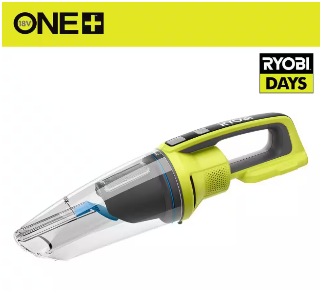 RYOBI ONE+ 18V Cordless Wet/Dry Hand Vacuum (Tool Only)