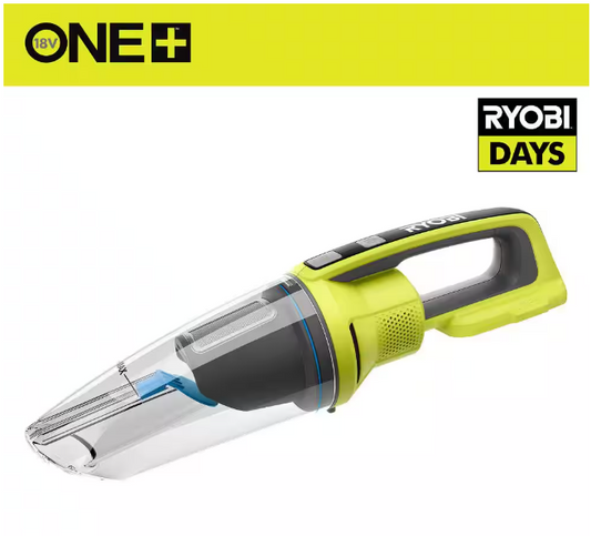 RYOBI ONE+ 18V Cordless Wet/Dry Hand Vacuum (Tool Only)