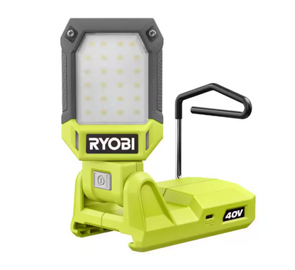 RYOBI 40V Cordless Battery Topper LED Work Light (Tool Only)