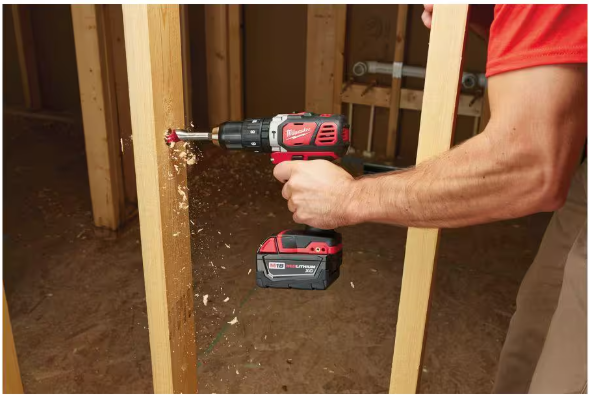 Milwaukee M18 18V Lithium-Ion Cordless 1/2 in. Hammer Drill/Driver (Tool-Only)