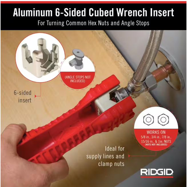 RIDGID EZ Change Plumbing Wrench Faucet Installation and Removal Tool
