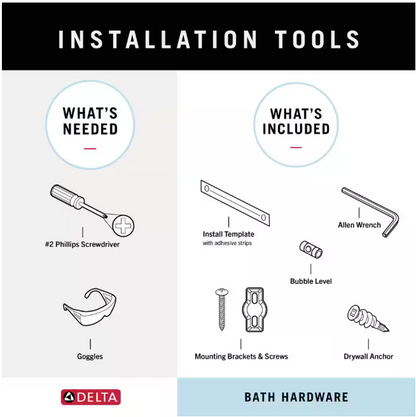 Delta Greydon 3-Piece Bath Hardware Set w/18 in . Towel Bar w/6 in. extender, Toilet Paper Holder, Towel Ring, Brushed Nickel