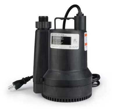 Everbilt 1/6 HP Plastic Submersible Utility Pump