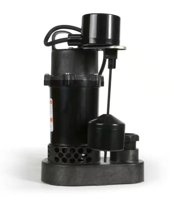 Everbilt 1/3 HP Aluminum Submersible Sump Pump Vertical Switch