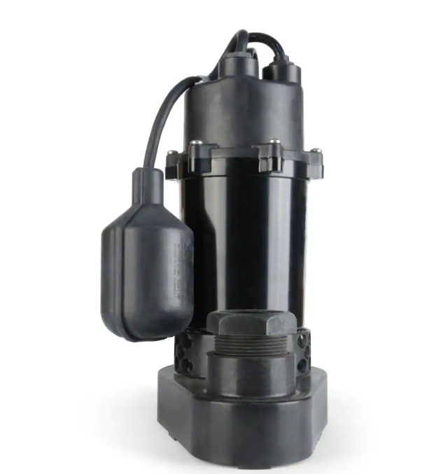 Everbilt 1/4 HP Aluminum Submersible Sump Pump Tether Switch