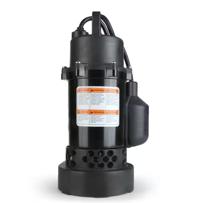 Everbilt 1/4 HP Aluminum Submersible Sump Pump Tether Switch