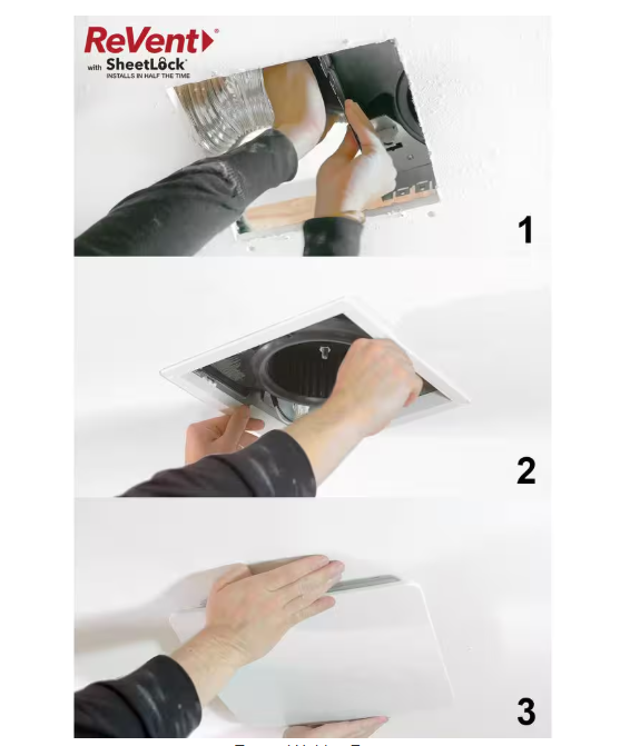 ReVent 80 CFM Ceiling/Wall Mount Easy Roomside Installation Bathroom/Bath Exhaust Fan with Adjustable LED Lighting, ENERGY STAR