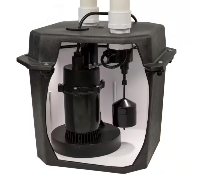 Everbilt 1/4 HP Pre-Plumbed Sink Tray System Sump Pump