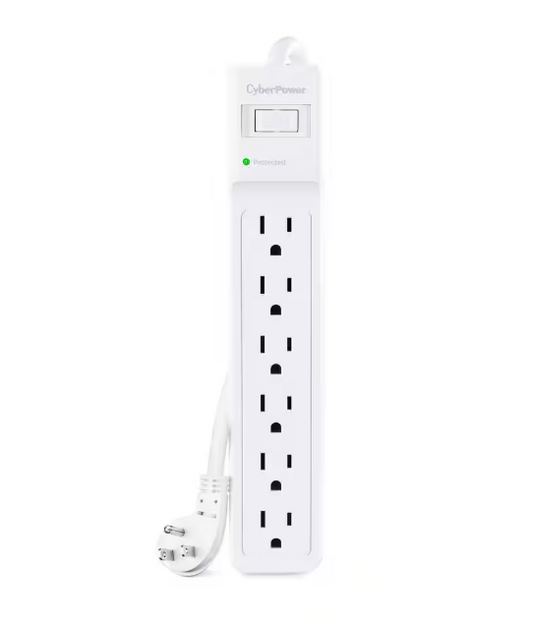 CyberPower 15 ft. 6-Outlet Cord 1500J Surge Protector