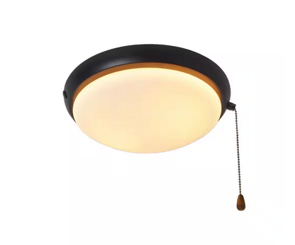 Hampton Bay 2-Light Oil Rubbed Bronze Ceiling Fan Moon LED Light Kit