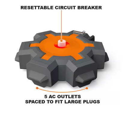 RIDGID 5-Outlet Extension Cord Hub