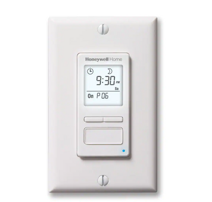 Honeywell Home 120-Volt 7-Day Programmable Indoor/Outdoor Motor and Light Switch Timer with Automatic Daylight Savings