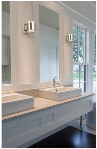 Home Decorators Collection Upton Brushed Nickel LED Sconce