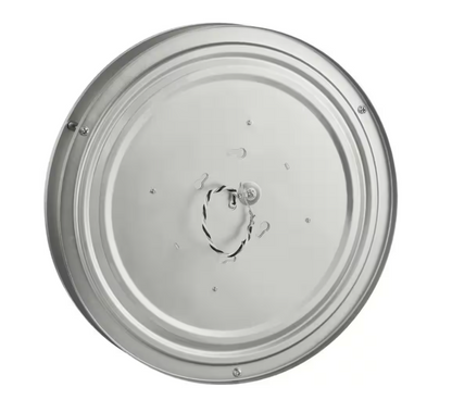 Hampton Bay Flaxmere 12 in. Modern Brushed Nickel 3 CCT Integrated LED Flush Mount for Kitchens or Bedrooms