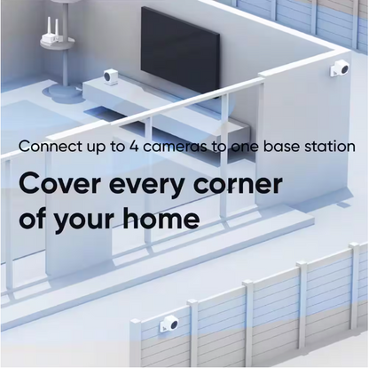 Wyze Wireless Outdoor Surveillance Home Security Camera v2, with Color Night Vision, Includes Base Station