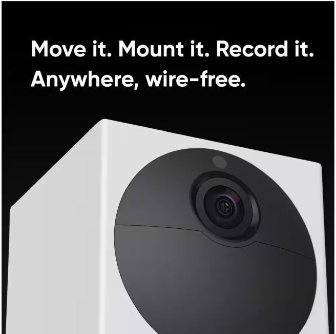 Wyze Wireless Outdoor Surveillance Home Security Camera v2, with Color Night Vision, Includes Base Station