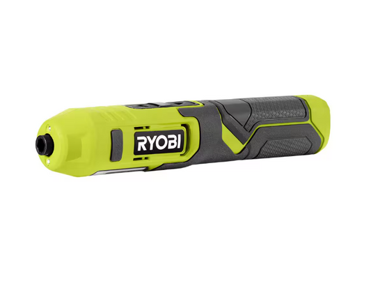 Ryobi 4V 1/4 in. Screwdriver Kit w /Bit Accessories and cable FVD01KSB