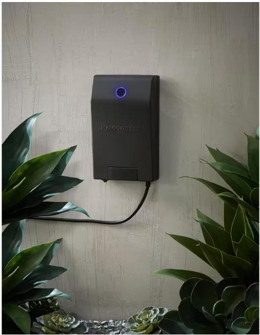 Hampton Bay Smart 200 Watt Landscape Lighting Transformer with Dusk to Dawn Operation Powered by Hubspace