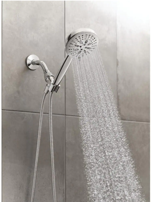 MOEN HydroEnergetix 8-Spray Wall Mount Handheld Shower Head 1.75 GPM in Chrome