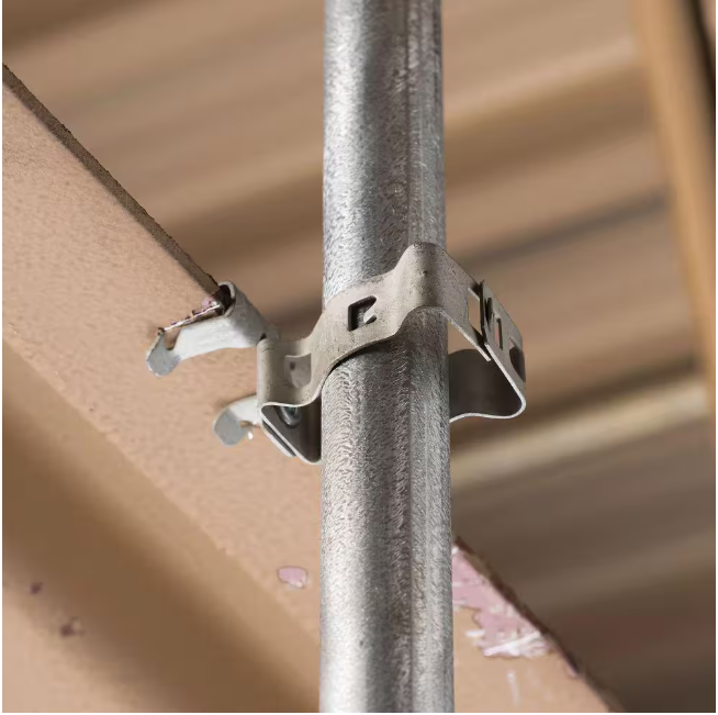 (5-Pack) CADDY Conduit/Pipe to Flange Clip Clamp 1/2 to 3/4 in.