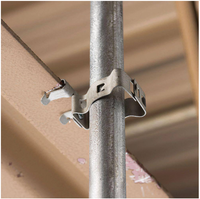 CADDY Side Mount Conduit/Pipe to Flange Clip Clamp 1/2 to 3/4 in. (5-Pack)