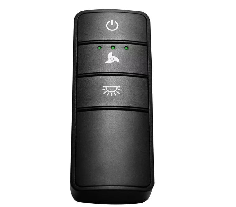 Hampton Bay Universal 3-speed Damp Rated Ceiling Fan Remote Control with Dimming Black