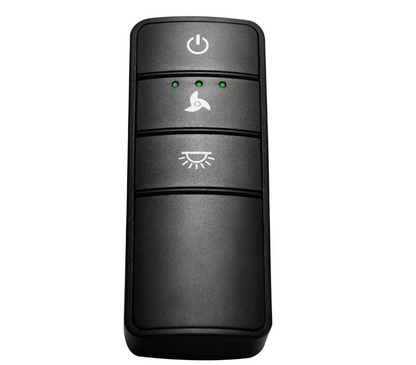 Hampton Bay Universal 3-speed Damp Rated Ceiling Fan Remote Control with Dimming Black
