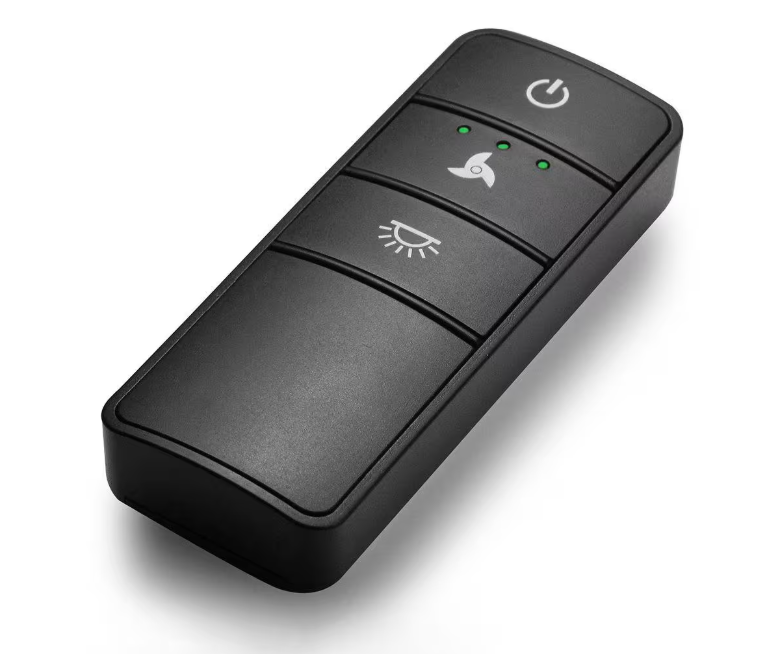 Hampton Bay Universal 3-speed Damp Rated Ceiling Fan Remote Control with Dimming Black