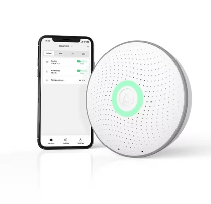 Airthings Wave Radon Battery Operated Smart Radon Detector