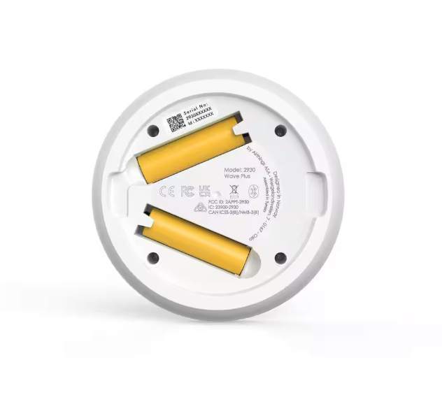 Airthings Wave Radon Battery Operated Smart Radon Detector
