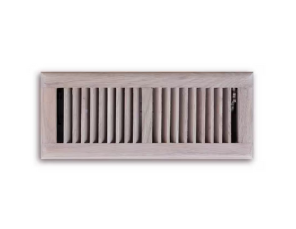 Hampton Bay Oak Wood 4 in. X 12 in. 2-Way Wooden Floor Register in Unfinished Oak