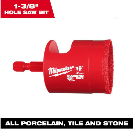 Milwaukee 1-3/8 in. Diamond Max Hole Saw Bit