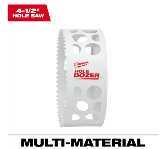 Milwaukee 4-1/2 in. Hole Dozer Bi-Metal Hole Saw