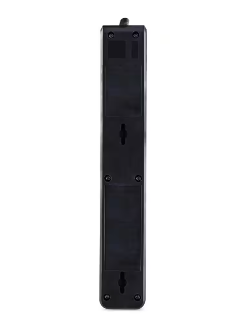 Commercial Electric 8 ft. 7-Outlet Surge Protector with USB in Black