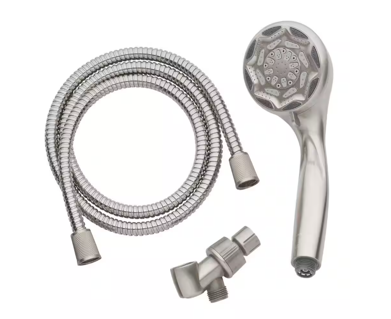 Glacier Bay 4 in. 6-Spray Wall Mount Handheld Shower Head in Brushed Nickel
