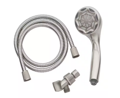 Glacier Bay 4 in. 6-Spray Wall Mount Handheld Shower Head in Brushed Nickel