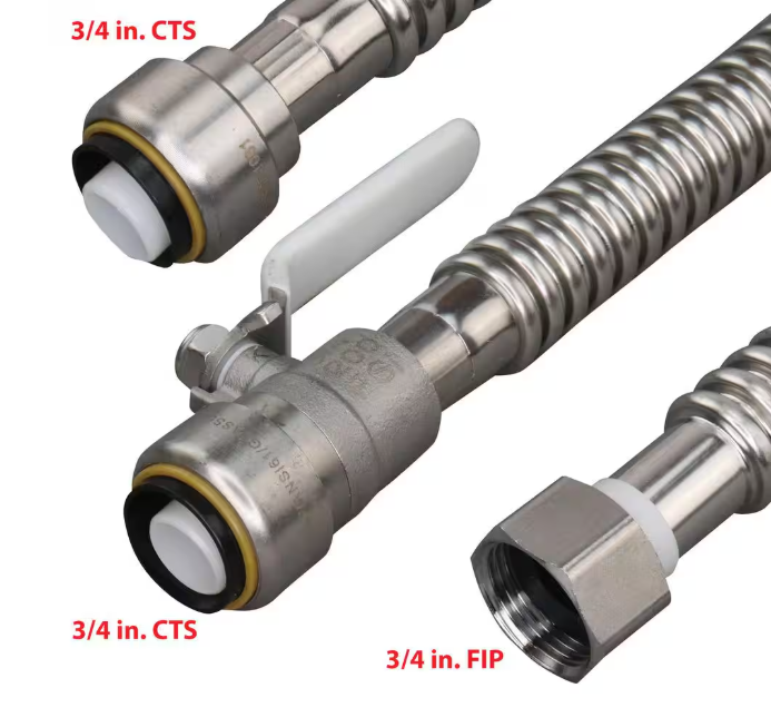Everbilt 3/4 in. SSPTC x 3/4 in. FIP Water Heater Connection Kit