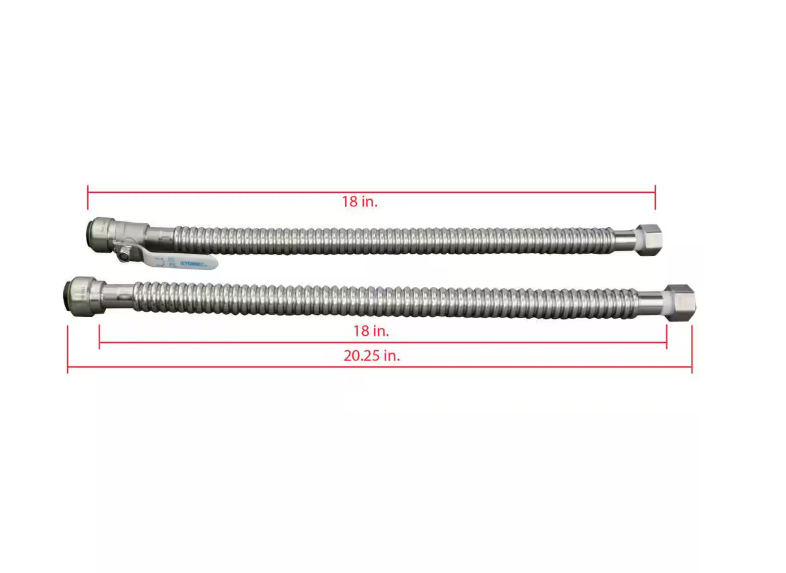 Everbilt 3/4 in. SSPTC x 3/4 in. FIP Water Heater Connection Kit