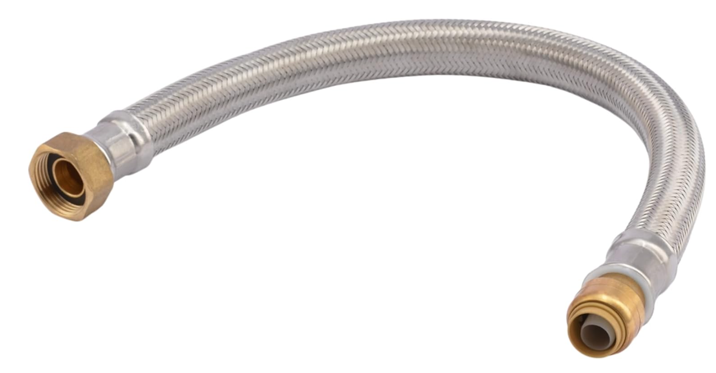 Sharkbite 1/2 x 3/4 FIP x 18in Length Water Heater Connector