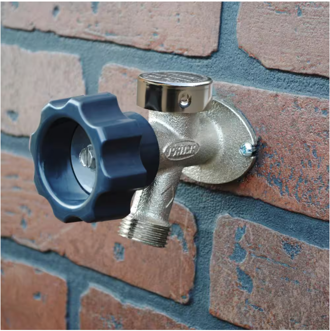Prier Products 1/2 in. x 8 in. Brass MPT x SWT Half-Turn Frost Free Anti-Siphon Outdoor Sillcock Valve