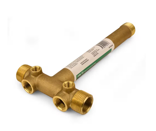 Everbilt 10 in. Brass Tank Tee