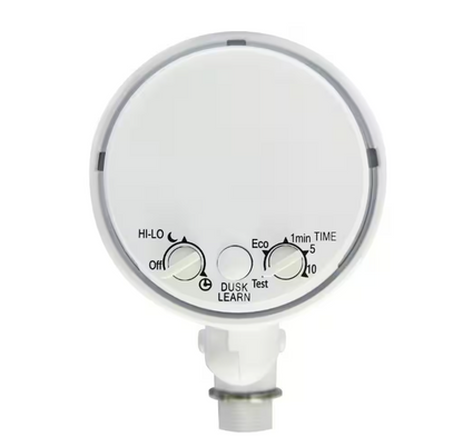 Commercial Electric 270-Degree White Motion Activated Wired Outdoor 1-Head Dusk to Dawn Security Flood Light Sensor