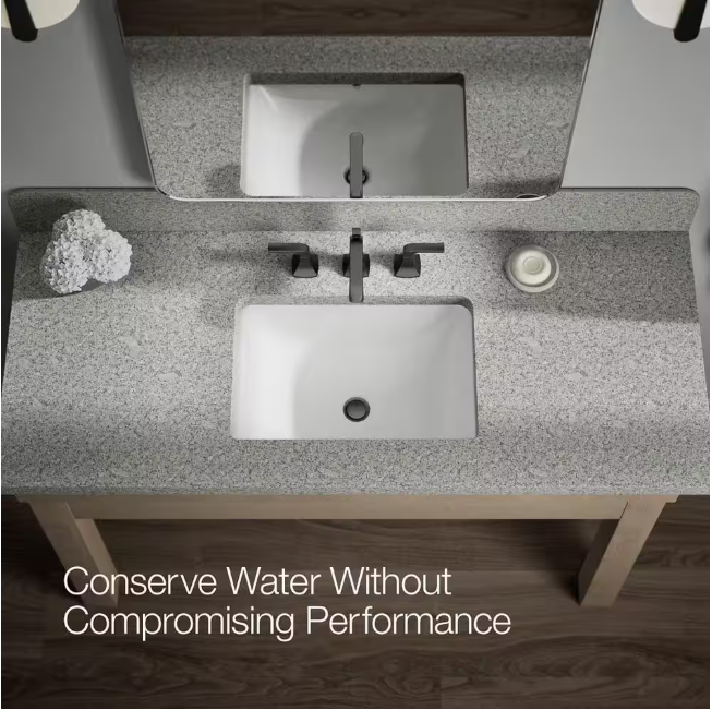 KOHLER Rubicon 8 in. Widespread 2-Handle Bathroom Faucet in Matte Black (Valve Included)