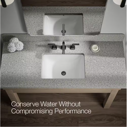 KOHLER Rubicon 8 in. Widespread 2-Handle Bathroom Faucet in Matte Black (Valve Included)