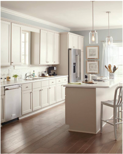 Hampton Bay Mullins 6.75 in. 1-Light Brushed Nickel Mini Pendant with Clear Glass Shade
